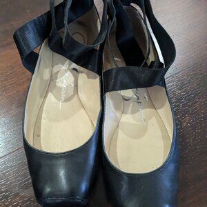 Jessica Simpson Ballet Lace Ankle Ribbon Flats Size 7